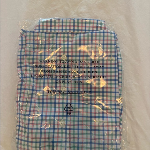 Vineyard Vines Men’s Multi-Check Button-Down Shirt in Green, Blue & Pink - Picture 3 of 3